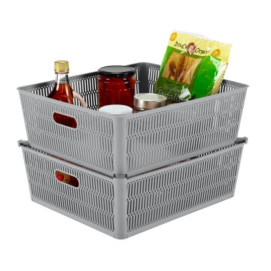Simplify Slide 2 Stack It Shallow Tote Baskets